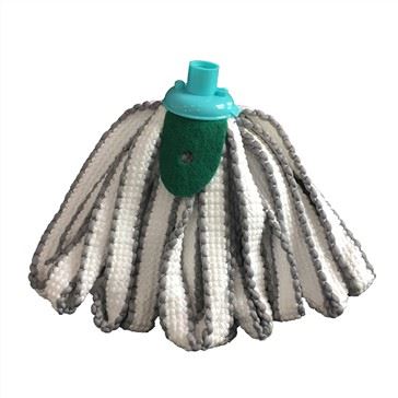 Uy mahsulotlarini polni tozalash uchun rangli mikrofiber mop boshi